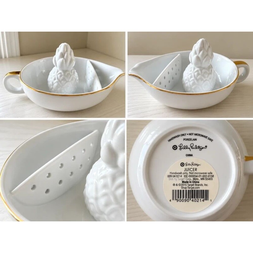 Lilly Pulitzer x Target Ltd. Edition Pineapple Citrus Juicer Porcelain 2015 NWT